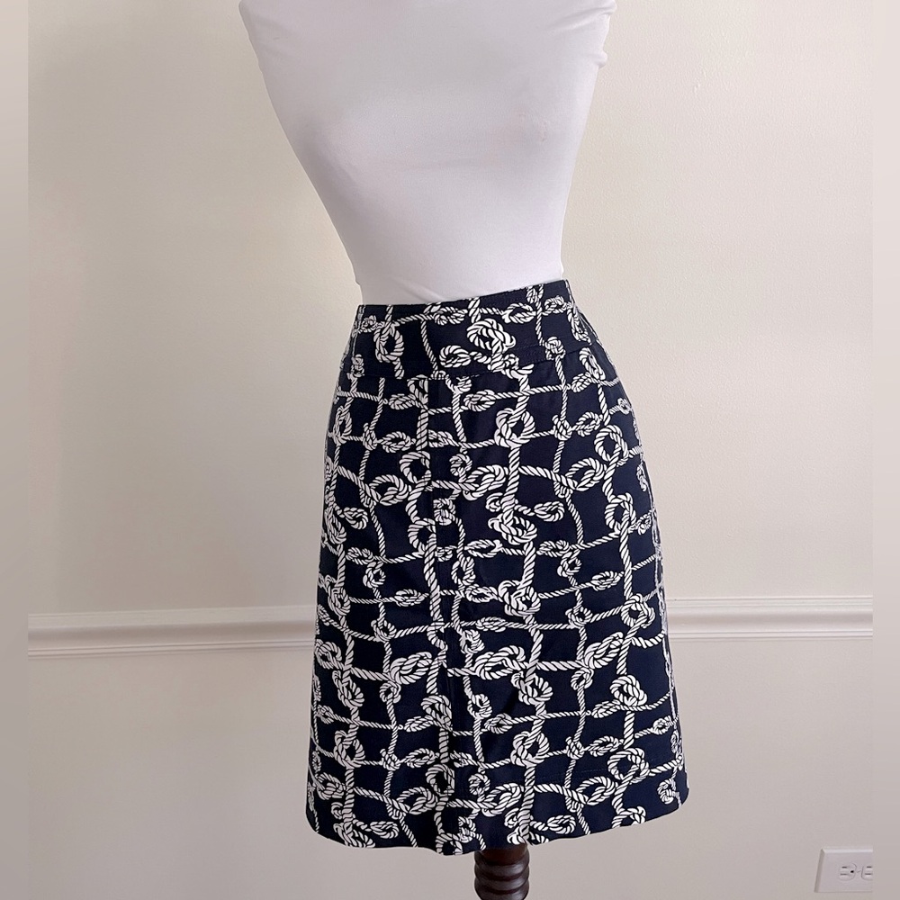 Nautical Rope Knot Skirt Talbots New